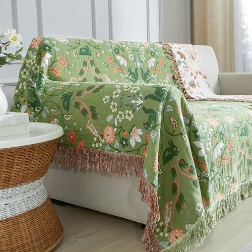 Boho Throw Blanket for Bed 60”x80”, 100% Cotton Blanket for Couch Sofa - Image 5