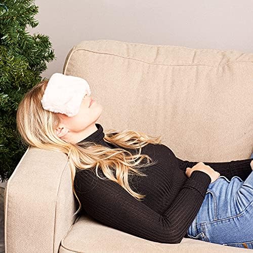 Bucky Hot & Cold Therapy Spa Collection, Reversible Ultra Luxe Eye Pillow, Plush Pink - Image 3