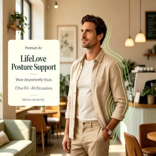 LifeLove Adjustable Posture Support Brace for Upper Back & Shoulders, Fits Height Under 200cm & Waist Under 120cm - Image 6