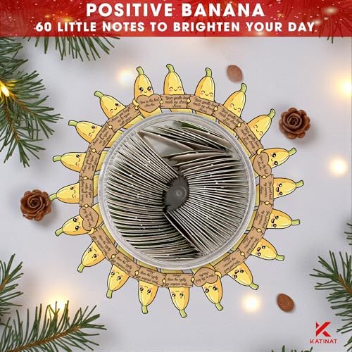 Nana Gifts Positive Banana Jar – 60 Sweet Notes for Nana, Gigi, Mimi, Funny Sentimental Mothers Day Gifts for Grandma from Granddaughter, Grandson, Grandkids, Easter Basket Stuffers - Image 3