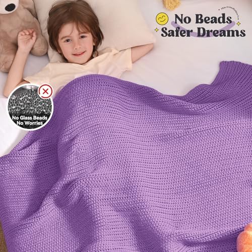 Guohaoi Knitted Weighted Blanket for Adults, 40"x60" 7lbs Full/Queen Size - Image 3