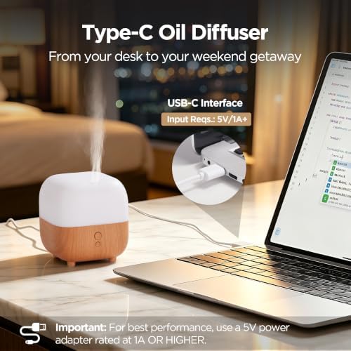 InnoGear 150ml Essential Oil Diffuser 4 Hotel Collection Fragrance Oil Gift - Image 2
