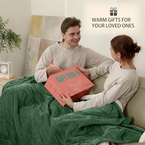 ESTINGO Heated Blanket Queen, 84"x90" Electric Blanket Queen Size Dual Control with 5 Heating Levels & 10 Hours Auto Off, Queen Size Heating Blanket with ETL Certified, Hunter Green - Image 6