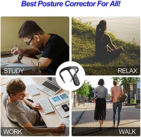 P1 Posture Corrector for Women Men, Strapless Upper Back Brace, Vibration Reminder, Rechargeable, 50H Battery - Image 3
