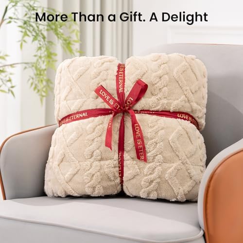 Drewin Weighted Blanket Queen Size 12lbs for Adults,Beige,60 x 80 inches - Image 6