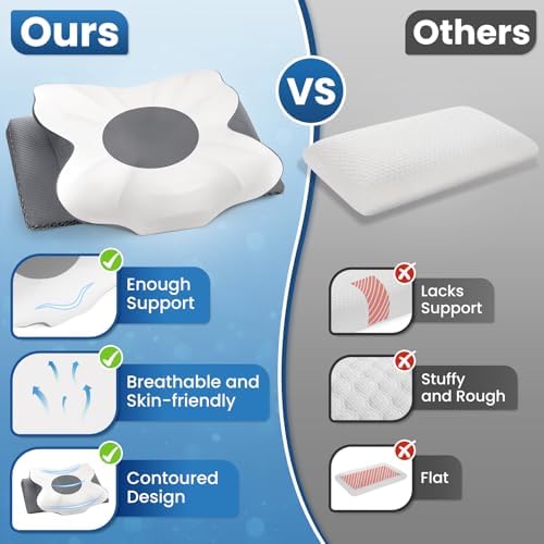 Cervical Neck Pillow - Neck Pain Relief, Queen Size - Image 2