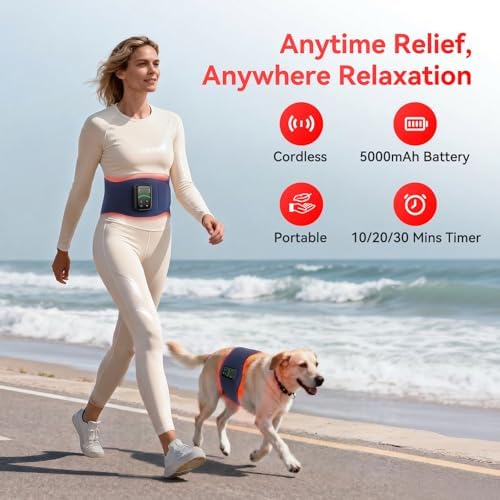 Red Light Therapy Belt for Body, Cordless Portable Infrared Waist Wrap - Image 2