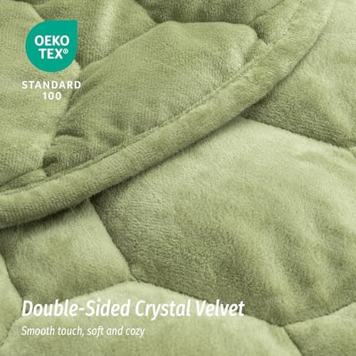 Wemore Weighted Lap Blanket 7lbs, 24"x29" Small Travel Blankets for Adults - Image 6