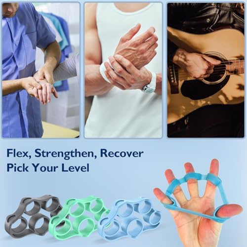 FitBeast Grip Strength Trainer, Finger Exerciser, Forearm Strengthener 9-Piece Kit, Hand Grip Strengthener Targeted Strength, Relief & Recovery - Image 6