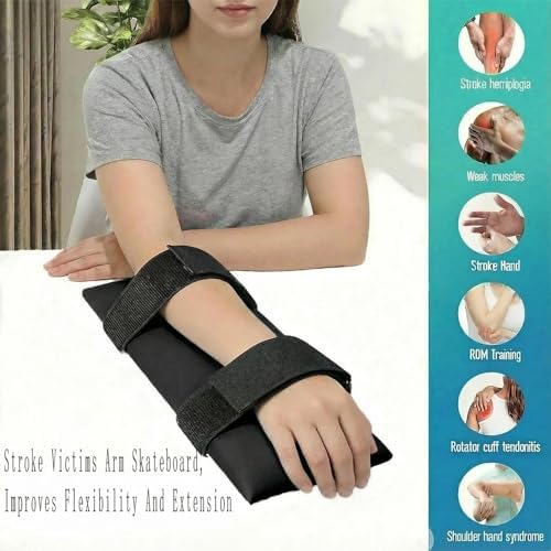 Desktop Rehab Skateboard, Arm Rehabilitation Exercise Assisting Equipment 360° Roating Wheels Rehabilitation Trainer for Stroke Hemiplegia Nerve Injury - Image 6
