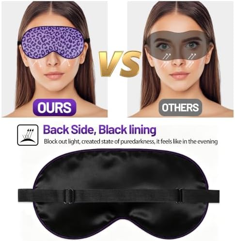 Silk Sleep Mask, Blackout Eye Mask for Sleeping with Adjustable Strap - Image 4