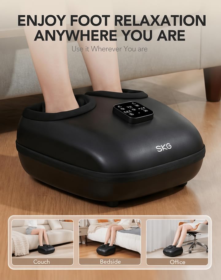 SKG YS100 Foot Massager with Heat and Remote, Birthday Gifts for Women - Image 7