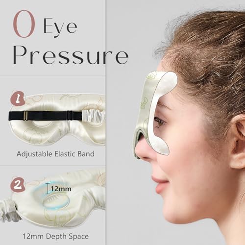 ZIMASILK Adjustable 3D 22 Momme 100% Mulberry Silk Sleep Mask - Image 4