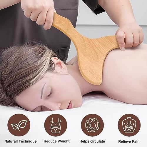 10-in-1 Wood Therapy Massage Tools Gua Sha Wooden Massager for Body Shaping Massage Tool Set Wood Therapy Tools for Relieving Muscle Pain Body Lymphatic Drainage Massager Anti-Cellulite - Image 5