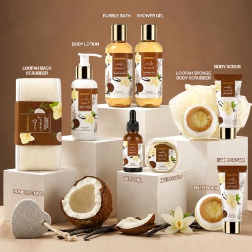 Christmas Spa Gift Basket for Women, 8pcs with Body Wash - Image 2