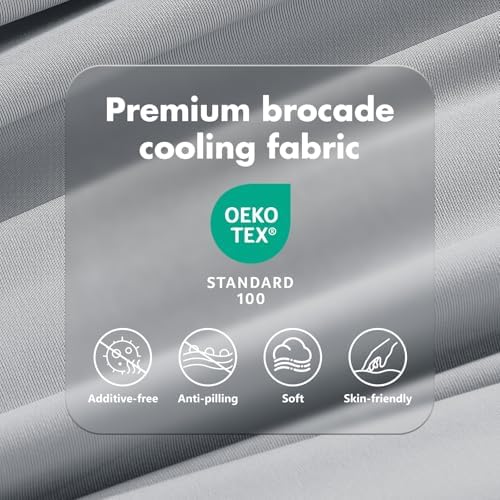 GOHERO Cooling Blanket Throw - Arc-Chill Q-Max >0.5 Cool Summer Blanket for Hot Sleepers - Double Design Lightweight Blanket Absorbs Heat to Keep Cool on Warm Nights(50"x70") Dark Grey - Image 4