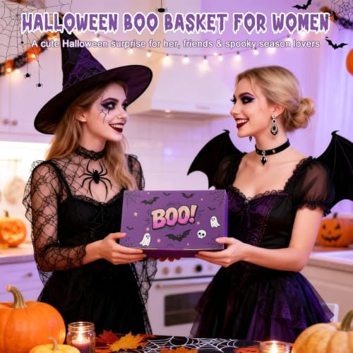 Purple Boo Basket Ideas, Halloween Boo Basket Stuffers for Women Teen Girls - Image 7