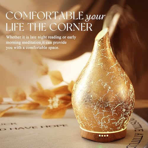 Porseme Essential Oil Diffuser 280ml Handmade Glass Diffuser 7H Runtime - Image 6