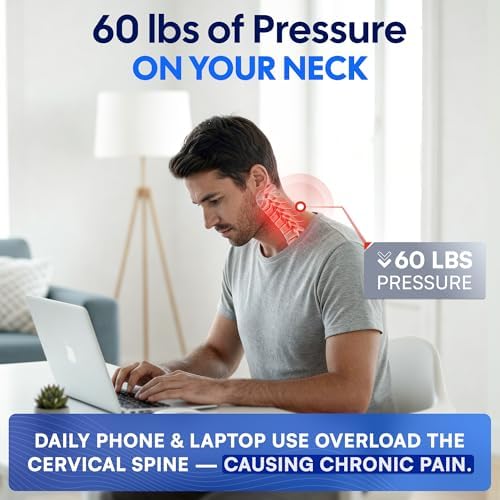 Forward Head Posture Corrector Neck Collar – Cervical Traction Brace for Text Neck, Neck Pain Relief, Spine Alignment, Cervical Lordosis Support, Posture Correction Device (Small/Medium) - Image 2