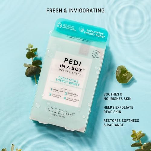 VOESH Pedi in a Box 4 Step, Pedicure Set, At-Home Pedicure, DIY Pedi, Foot Treatment, Pedicure Supplies, Foot Scrub, Foot Spa, Foot Care, Foot Therapy - Image 3