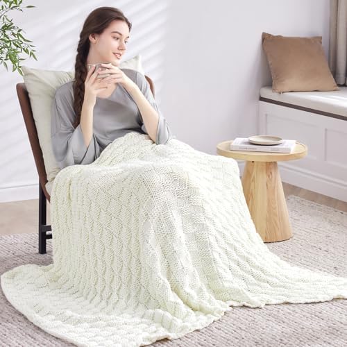 Knitted Weighted Blanket for Adult, No Beads Heavy Blanket 60"x80" 20lbs - Image 7