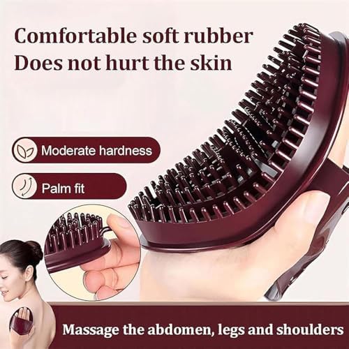 Meridian Brush Massage Body,Beauty Salon Professional Custom MeridianBrush Set,Meridian Pressure Brushes,Full Body Massages Brush with Essential Oil,Full Bodys Relaxation Comb Massage Tools (2 Set) - Image 2