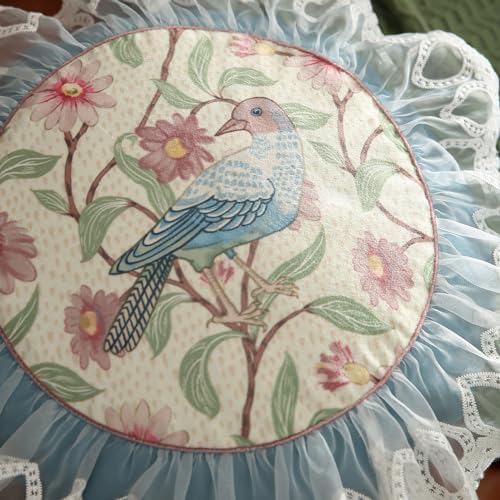 patdrea Designer French Velvet Throw Pillow Cover,Diameter 16"-MontebourgE - Image 6