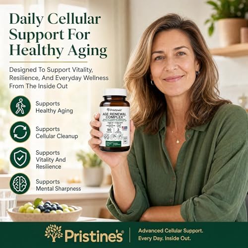 PRISTINE'S Age Renewal Senolytic Autophagy Capsules, NSF Certified, Vegan - Image 7