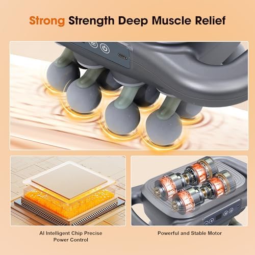 16 Head Massage Gun Set, Deep Tissue Massager, Silver Grey - Image 2