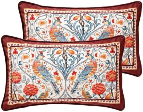 patdrea Designer Velvet Throw Pillow Cover,Set of 2,12"x20"-Moritz A by patdrea