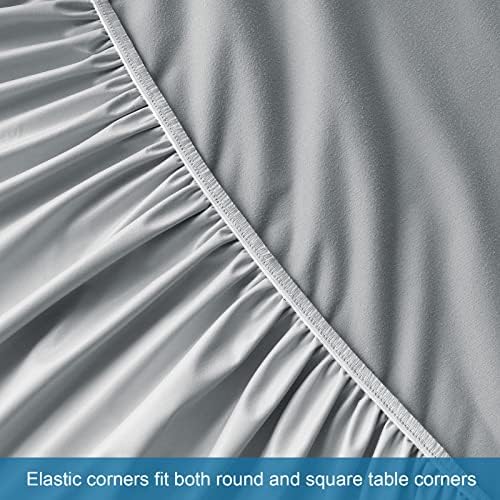 Waterproof Massage Table Cover 2-Piece Set, Fitted Sheet & Face Cover, Grey - Image 5