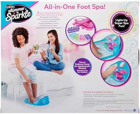 Cra-Z-Art Shimmer 'n Sparkle 6-in-1 Real Massaging Foot Spa - Image 3