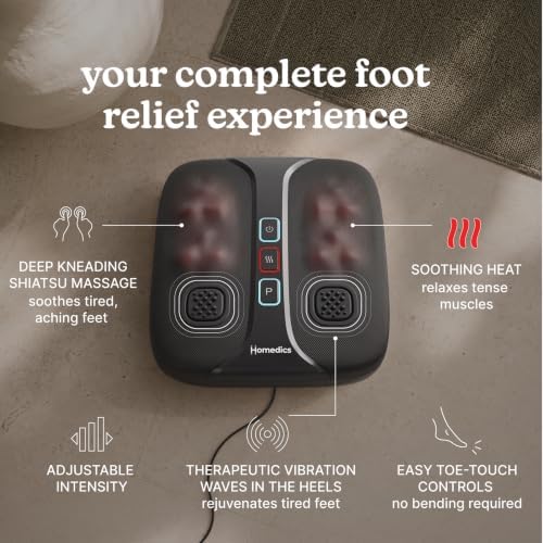 Homedics Shiatsu Pulse Max Foot Massager with Heat & Deep Kneading - Image 3