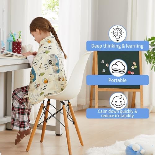 Weighted Blanket - 2 lbs Ivory Forest Heavy Blanket, 19"x21", Small Size Breathable Lap Blanket - Image 2