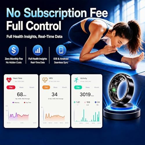 Smart Ring for Women Men, Fitness Ring without Subscription, Rosegold,11 - Image 2