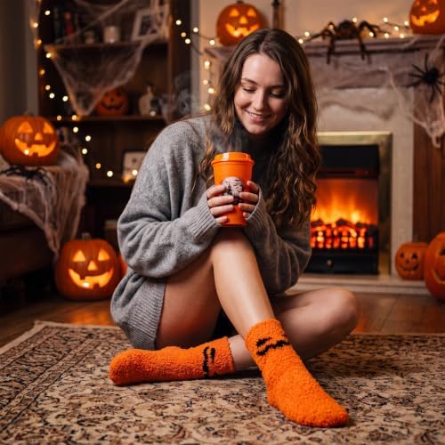 Glitopper 12 Sets/ 49 Pcs Halloween Bulk Gifts for Women, Cups and Socks - Image 6