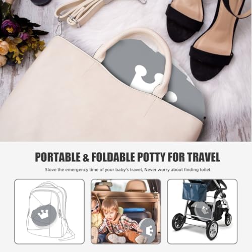 Portable Potty for Toddler Travel Foldable Car Potty Seat for Boys Girls - Image 3