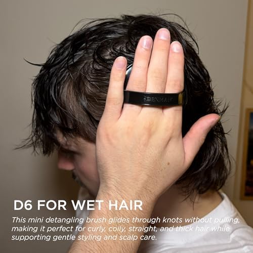 Denman Detangle Hair Brush for Curly Hair & Scalp Massager D6 - Hair Straightening Brush - Image 4