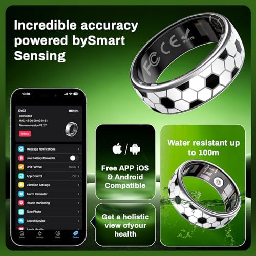 Smart Ring Fitness & Health Tracker with Display Screen for Men Women - Image 6