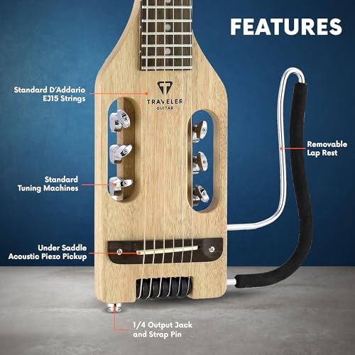 Traveler Guitar Ultra-Light Acoustic Acoustic-Electric Guitar, Mahogany - Image 2