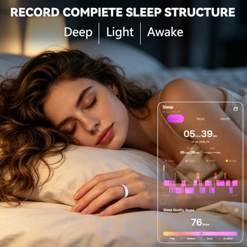 Smart Ring for Women Men,Fitness Tracker,Health Ring,Sleep Tracker - Image 3
