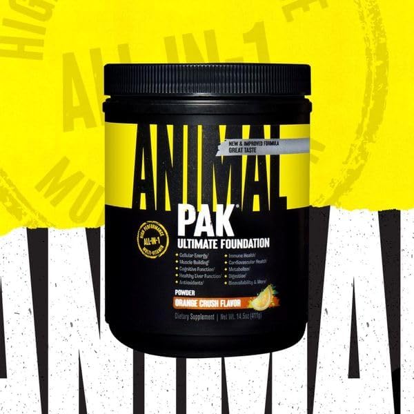 Animal Pak Multivitamin Powder All-in-1 Supplement | Orange 60 Serving - Image 3
