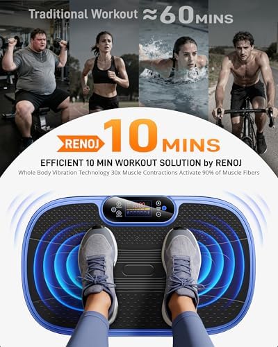 Renoj 3D Vibration Plate Exercise Machine, 200W Motor, 455lbs Capacity - Image 3