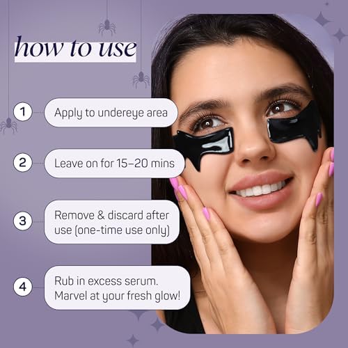 SpaLife Beauty Halloween Hydrogel Under Eye Patches | Halloween Gifts for Women | Eye Patches for Dark Circles | Boo Basket Stuffers for Women & Teens | Undereye Patches for Puffy Eyes | 8 Pairs - Image 4