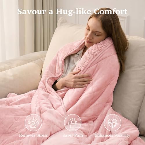 Sivio Weighted Blanket for Adult, Queen Size 15 lbs 60 x 80 Inches - Image 4