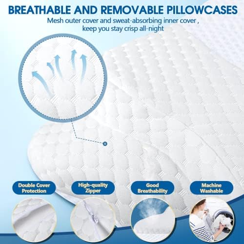 CHxxy Memory Foam Pillows, Cervical Pillow for Neck & Shoulder Pain Relief - Image 6