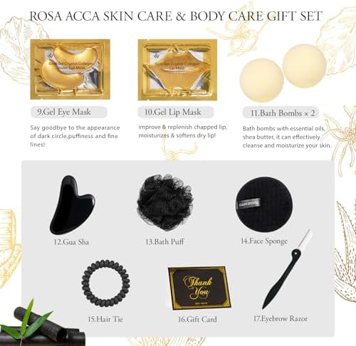 Gifts for Women & Men, 23pcs Fathers Day Gifts, Home Spa Gift Basket Set - Image 7