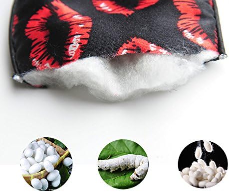 100% Natural Silk Sleep Eye Mask Kids, Cute Night Sleeping Mask with Adjustable Elastic Strap for Newborn (Baby Cute Pink) - Image 6