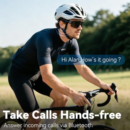 Smart Bluetooth Glasses, Waterproof Sport Bluetooth Sunglasses - Image 4