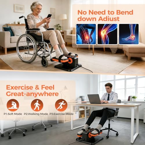 ESL Under Desk Elliptical, Electric Elliptical Leg Exerciser for Seniors - Image 7